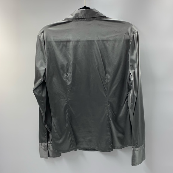 New York & Company Silver Blouse Size 14 - Picture 4 of 5